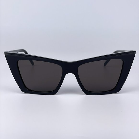 NEW Saint Laurent New Wave SL372 001 Women Black Cat Eye Sunglasses - Picture 6 of 16